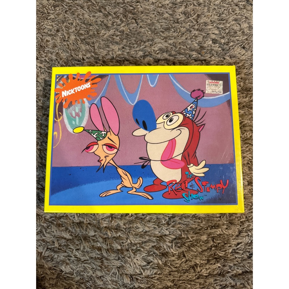 Vintage Ren & Stimpy Show Nicktoons Jigsaw Puzzle Nickelodeon 90s Animation Retr